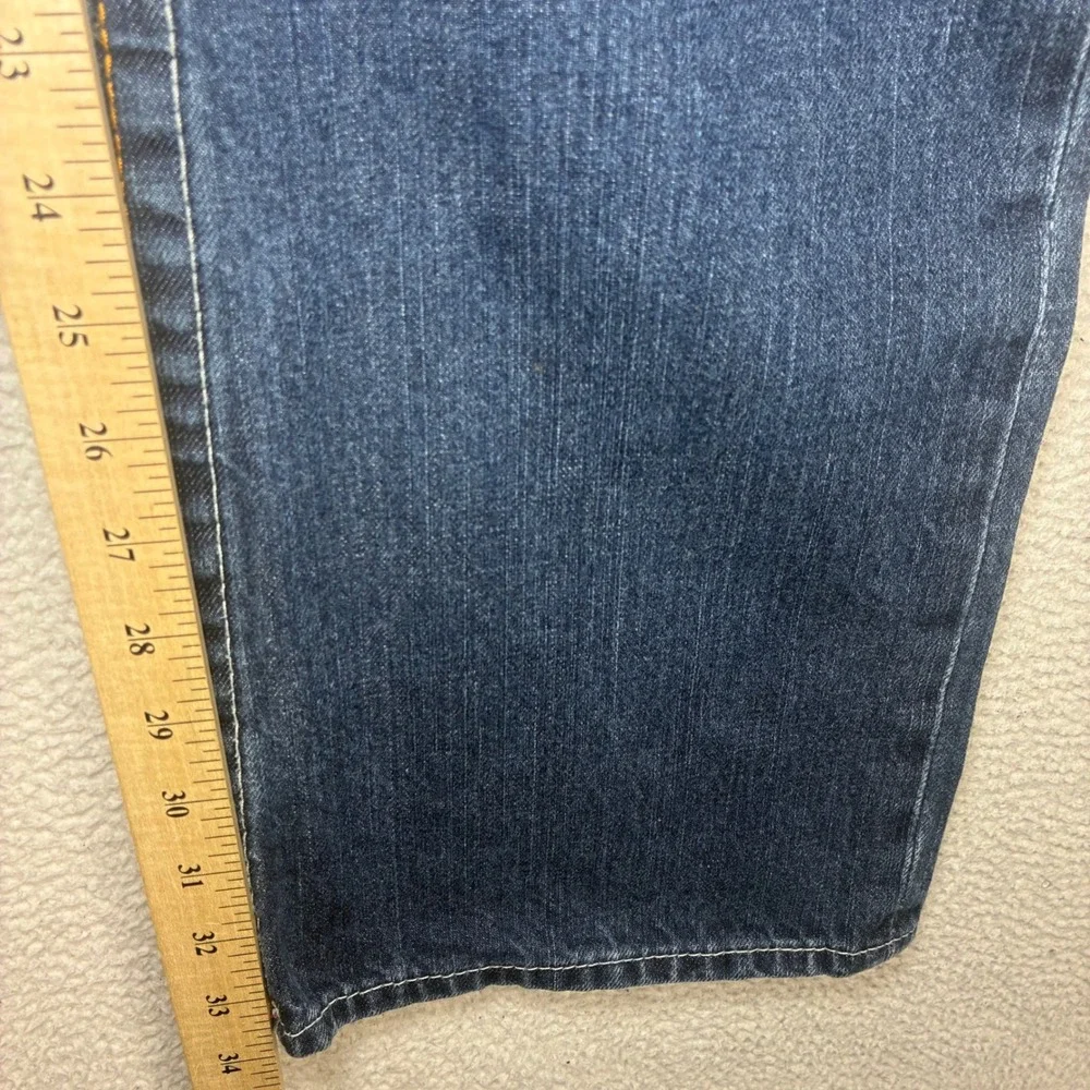 Vintage True Religion Baggy Jeans Men 36x34 Blue Embroidered Loose Straight USA